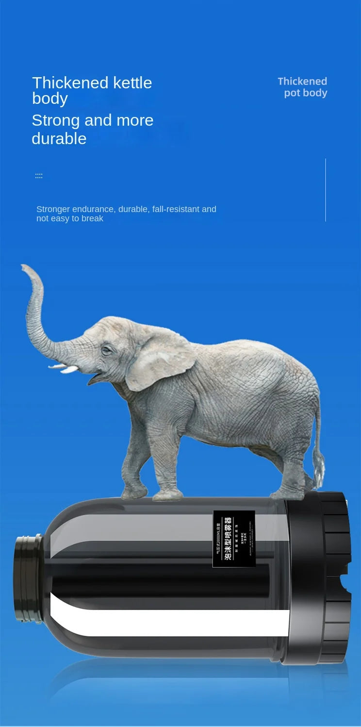 2L Hand Pump Foam Sprayer with 3 Types of Nozzle